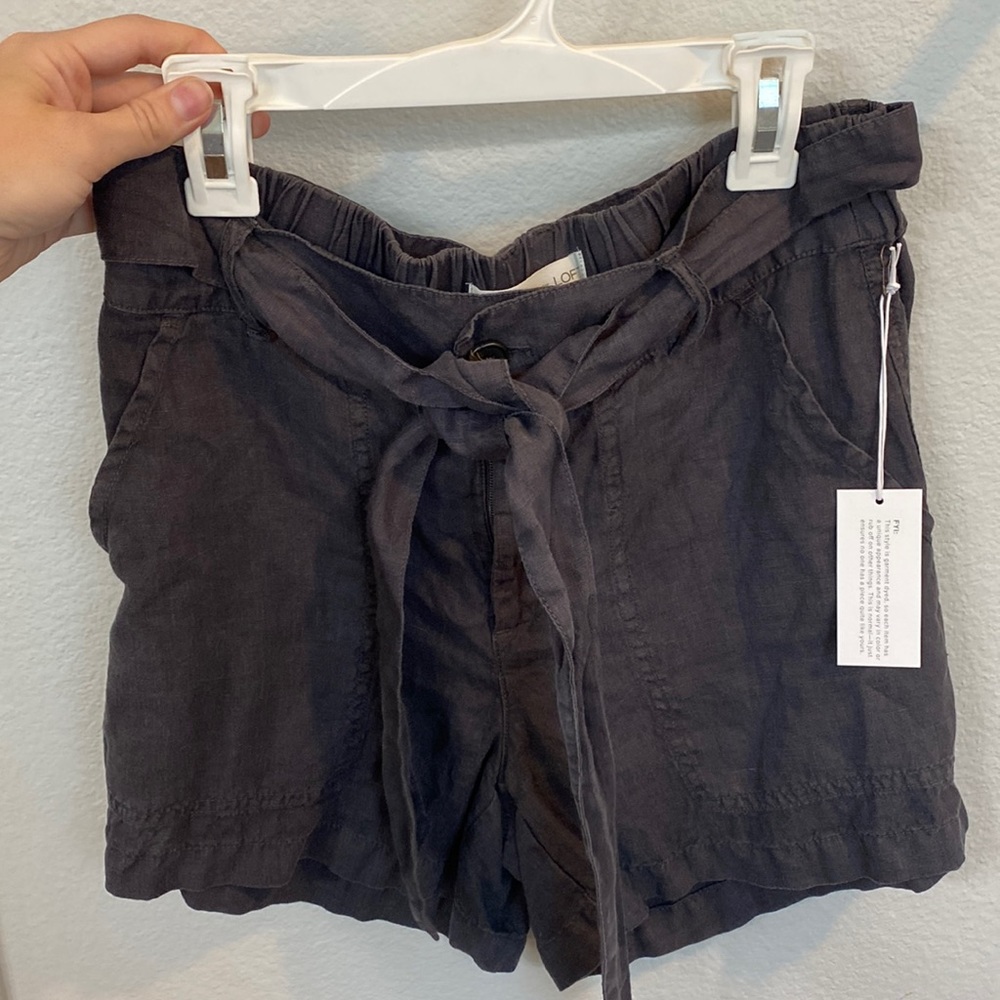 NWT Loft tie belt shorts